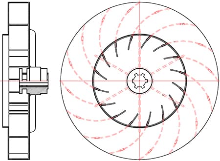 Рабочее колесо (крыльчатка) для дымососа ДН-13